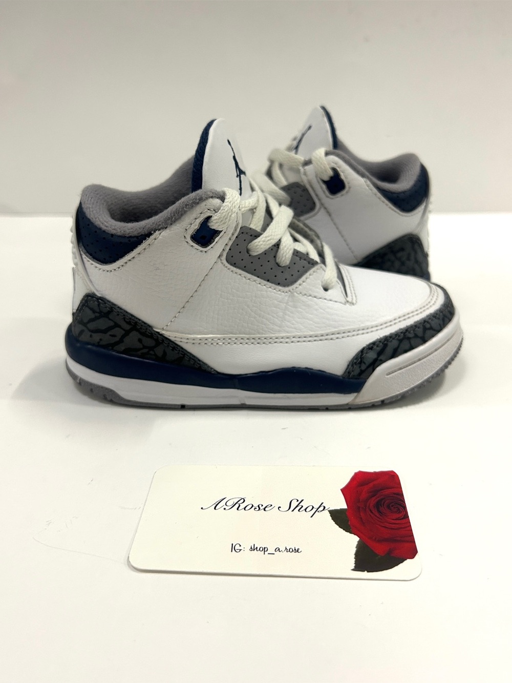 Nike Air Jordan 3 Retro TD ‘Midnight Navy’ (DM0968 140) Shoes Size: 9C